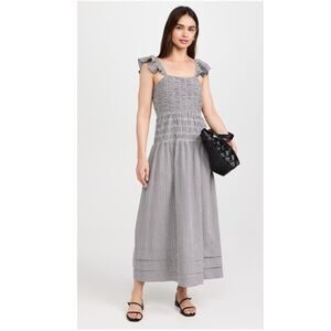Saylor Adalene Gingham Midi Dress